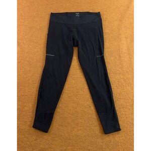 Gorewear Womens XL Black Reflective Running Athletic Tights Leggings New
